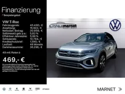 Pyritsilber metallic / schwarz Gebraucht 2024 VW T-Roc R-line SUV | 45.490 €