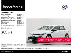 Pure white Gebraucht 2022 VW Golf VIII GTI Limousine | 27.430 € (Fairer Preis)