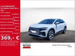 Weiß (gletscherweiß metallic) Gebraucht 2024 Audi Q4 Sportback e-tron Advanced SUV | 46.990 €