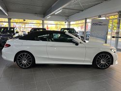 Polarweiss Gebraucht 2018 Mercedes C180 AMG line Cabrio | 27.950 € (Fairer Preis)