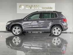 Grau (kryptongrau metallic) Gebraucht 2015 VW Tiguan LOUNGE SUV | 16.989 € (Teuer)