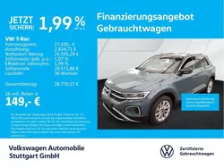 Petroleum blue metallic/schwar Gebraucht 2024 VW T-Roc Style SUV | 27.430 € (Superpreis)