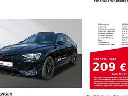 Schwarz Gebraucht 2023 Audi Q8 Sportback e-tron S-Line SUV | 45.880 €