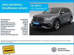 Grau / platinum grey Gebraucht 2022 VW Tiguan Allspace R-line SUV | 36.553 € (Fairer Preis)