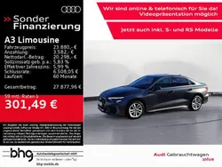 Grau Gebraucht 2022 Audi A3 S-Line Limousine | 23.880 € (Guter Preis)