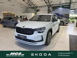 Moonweiss metallic Neu 2025 Skoda Kodiaq SportLine SUV | 54.950 € (Fairer Preis)