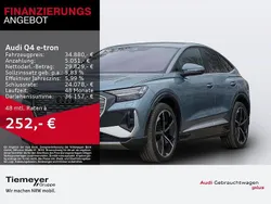 Blau Gebraucht 2022 Audi Q4 Sportback e-tron S-Line SUV | 34.880 € (Superpreis)