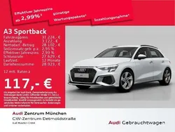 Weiß Gebraucht 2024 Audi A3 Sportback S-Line Limousine | 31.224 € (Guter Preis)