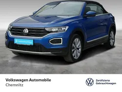 Ravennablau metallic Gebraucht 2021 VW T-Roc Cabriolet Style Cabrio | 23.660 € (Fairer Preis)
