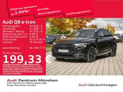 Mythosschwarz metallic Gebraucht 2023 Audi Q8 e-tron S-Line SUV | 59.445 € (Etwas zu teuer)