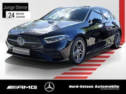 Metalliclack kosmosschwarz Gebraucht 2023 Mercedes A180 AMG Limousine | 30.990 € (Fairer Preis)