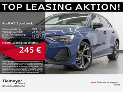Blau Gebraucht 2024 Audi A3 Sportback S-Line Limousine | 35.180 € (Guter Preis)
