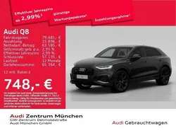 Mythosschwarz metallic Gebraucht 2022 Audi Q8 Ambiente SUV | 79.481 € (Teuer)