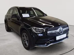 Obsidianschwarz metallic Gebraucht 2022 Mercedes GLC300e AMG line SUV | 32.390 € (Fairer Preis)