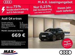 Mythosschwarz metallic Neu 2025 Audi Q4 e-tron S-Line SUV | 59.480 € (Fairer Preis)