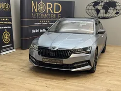 Business grau metallic (metallic) Gebraucht 2021 Skoda Superb SportLine Limousine | 31.899 € (Fairer Preis)