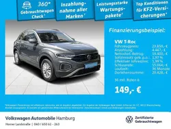 Indiumgrau metallic Gebraucht 2024 VW T-Roc Life SUV | 23.850 € (Fairer Preis)
