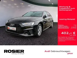 Mythosschwarz metallic Gebraucht 2024 Audi A4 S-Line Kombi | 42.770 € (Teuer)