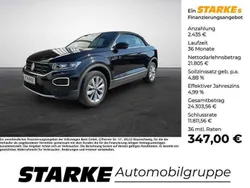 Schwarz Gebraucht 2021 VW T-Roc Cabriolet Style Cabrio | 24.240 € (Guter Preis)