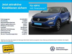 Ravennablau metallic (metallic) Gebraucht 2019 VW T-Roc Style SUV | 19.225 € (Guter Preis)