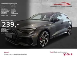 Grau Gebraucht 2024 Audi A3 Sportback e-tron S-Line Limousine | 39.350 €
