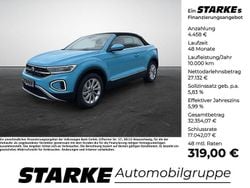 Blau Neu 2025 VW T-Roc Cabriolet Style Cabrio | 31.590 € (Guter Preis)