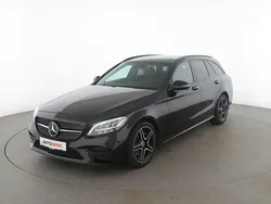 Schwarz Gebraucht 2018 Mercedes C180 AMG line Kombi | 22.800 € (Teuer)