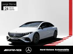Manufaktur diamantweiß bright Gebraucht 2022 Mercedes EQS450+ AMG Limousine | 55.890 € (Etwas zu teuer)