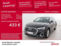 Mythosschwarz metallic Gebraucht 2024 Audi Q3 Sportback S-Line SUV | 37.900 € (Guter Preis)