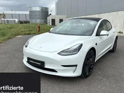 Weiß Gebraucht 2021 Tesla Model 3 Performance Limousine | 31.100 € (Fairer Preis)