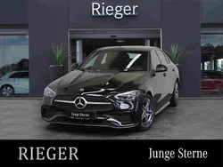 Schwarz Gebraucht 2024 Mercedes C220 AMG Limousine | 42.449 € (Fairer Preis)