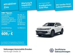 Weiß Gebraucht 2024 VW Tiguan IQ Drive SUV | 46.350 € (Guter Preis)