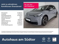 Mondsteingrau/schwarz Gebraucht 2023 VW ID.3 Pro Performance Kleinwagen | 27.580 € (Fairer Preis)