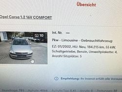 Silber Gebraucht 2002 Opel Corsa Kleinwagen | 2.500 €