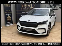 Moon weiß metallic (metallic) Gebraucht 2022 Skoda Enyaq iV SportLine SUV | 32.980 € (Guter Preis)