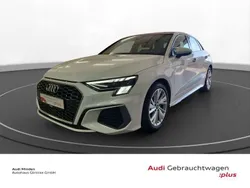 Weiß (ibisweiß) Gebraucht 2024 Audi A3 Sportback S-Line Limousine | 31.480 € (Superpreis)