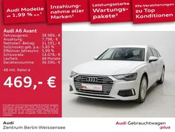 Gletscherweiß metallic Gebraucht 2023 Audi A6 Design Kombi | 38.989 € (Guter Preis)