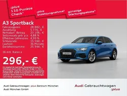 Turboblau Gebraucht 2022 Audi A3 Sportback e-tron S-Line Limousine | 28.383 € (Fairer Preis)