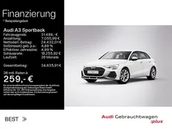 Weiß Gebraucht 2024 Audi A3 Sportback Business Limousine | 31.488 € (Guter Preis)