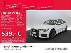 Gletscherweiß metallic Gebraucht 2023 Audi A6 Ambiente Kombi | 44.438 € (Guter Preis)