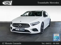 Weiß (polarweiss unilack) Gebraucht 2018 Mercedes A250 AMG line Limousine | 28.450 € (Etwas zu teuer)