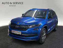 Blau Gebraucht 2021 Skoda Kodiaq SportLine SUV | 36.960 € (Etwas zu teuer)