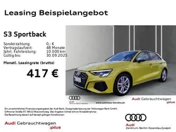 Pythongelb metallic Gebraucht 2024 Audi S3 Sport Limousine | 44.260 € (Fairer Preis)
