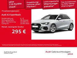 Weiß Gebraucht 2024 Audi A3 Sportback S-Line Limousine | 32.740 € (Fairer Preis)