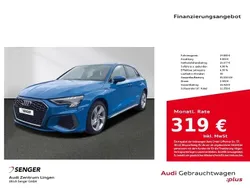 Blau Gebraucht 2021 Audi A3 Sportback e-tron S-Line Limousine | 24.880 € (Guter Preis)