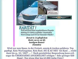 Silber Gebraucht 2008 Chrysler Sebring Cabriolet Cabrio | 9.380 € (Fairer Preis)