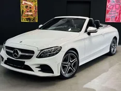 Polarweiss unilack Gebraucht 2019 Mercedes C200 AMG line Cabrio | 31.790 € (Fairer Preis)
