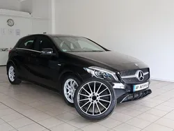 Nachtschwarz Gebraucht 2017 Mercedes A200 AMG line Limousine | 18.490 € (Fairer Preis)