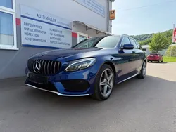 Blau Gebraucht 2017 Mercedes C200 AMG line Kombi | 26.400 € (Teuer)