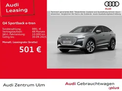 2l taifungrau metallic Gebraucht 2025 Audi Q4 Sportback e-tron S-Line SUV | 53.930 €
